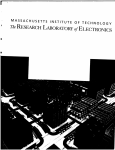 The ELECTRONICS of MASSACHUSETTS  INSTITUTE  OF  TECHNOLOGY