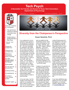 Diversity from the Chairperson’s Perspective