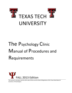 TEXAS TECH  UNIVERSITY The P