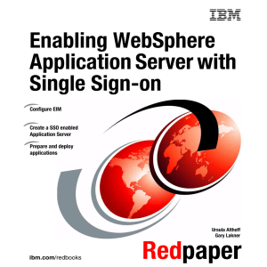 Red paper Enabling WebSphere Application Server with