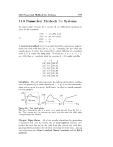 11.9 Numerical Methods for Systems