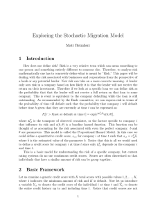 Exploring the Stochastic Migration Model 1 Introduction Matt Reimherr