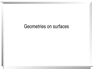 Geometries on surfaces  