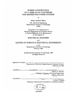 HYBRID  CONSTRUCTION FOR  DISTRIBUTED  POWER  SYSTEMS