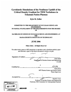 Gyrokinetic  Simulations  of the Nonlinear Upshift  of... Critical Density  Gradient for TEM Turbulence in