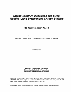 Spread  Spectrum  Modulation and Signal