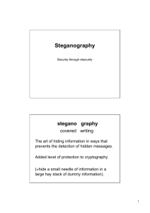 Steganography stegano   graphy covered   writing