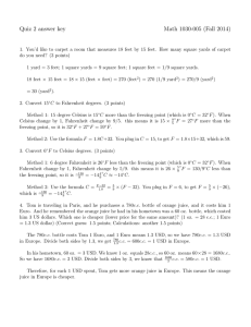Quiz 2 answer key Math 1030-005 (Fall 2014)