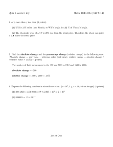 Quiz 3 answer key Math 1030-005 (Fall 2014)