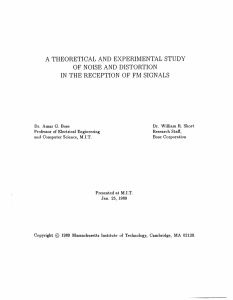 A  THEORETICAL  AND  EXPERIMENTAL  STUDY
