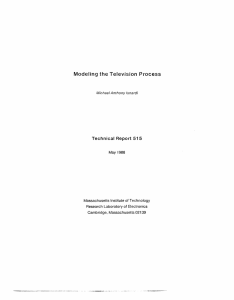 Modeling  the  Television  Process