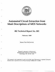 Automated Circuit Extraction from Mask Descriptions of MOS  Networks