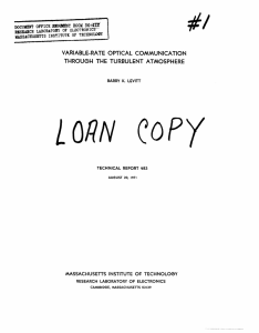 LO1N CoPy I VARIABLE-RATE  OPTICAL  COMMUNICATION