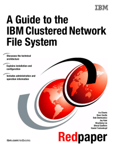 A Guide to the IBM Clustered Network File System Front cover