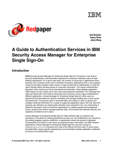 Red paper A Guide to Authentication Services in IBM