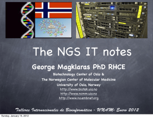 The NGS IT notes George Magklaras PhD RHCE