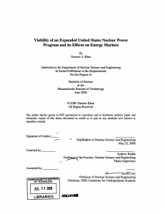 Viability  of an Expanded United States Nuclear  Power By