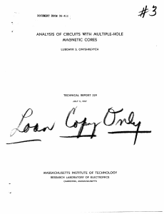 ANALYSIS  OF  CIRCUITS  WITH  MULTIPLE-HOLE