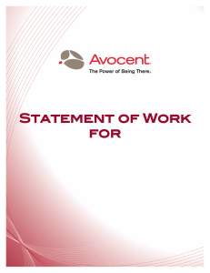 Statement of Work for