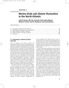 Marine birds and climate fluctuation in the North Atlantic
