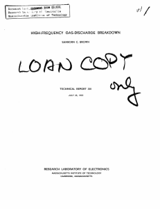 Lb '&#34;E / BREAKDOWN HIGH-FREQUENCY  GAS-DISCHARGE