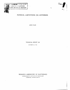 &#34;'l -f- 1 PHYSICAL  LIMITATIONS  ON  ANTENNAS