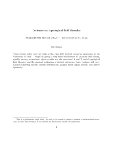 Lectures on topological field theories