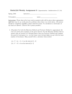 Math1210 Weekly Assignment 9