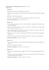 Review Sheet for Midterm Exam (Sections 4.1–4.8) Math 1060-5 Section 4.1