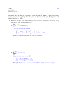 Quiz 7 Math 1220–7 November 9, 2012