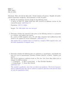 Quiz 1 Math 1040-1 May 25, 2012