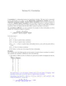 Section 9.1, Correlation