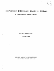 4i HIGH-FREQUENCY GAS-DISCHARGE BREAKDOWN  IN  HELIUM