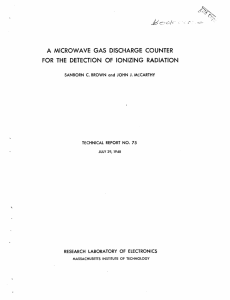 A  MICROWAVE  GAS  DISCHARGE  COUNTER