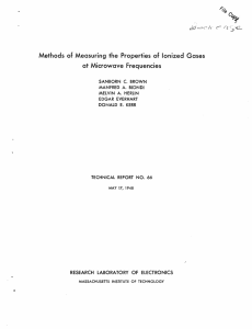 Gases at  Microwave  Frequencies