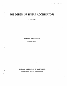 THE  DESIGN  OF  LINEAR  ACCELERATORS