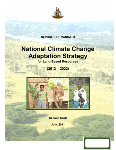 National Climate Change Adaptation Strategy (2012 – 2022) for Land-Based Resources