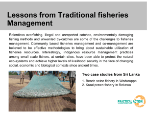 Lessons from Traditional fisheries Management