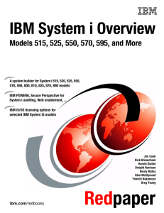 IBM System i Overview Front cover