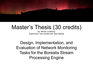 Master’s Thesis (30 credits)