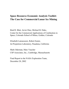 Space Resource Economic Analysis Toolkit: