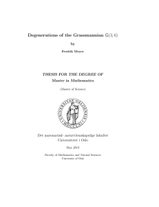 Degenerations of the Grassmannian G(3, 6)