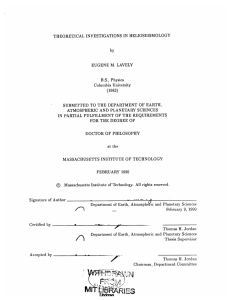 THEORETICAL  INVESTIGATIONS  IN  HELIOSEISMOLOGY by B.S.,  Physics