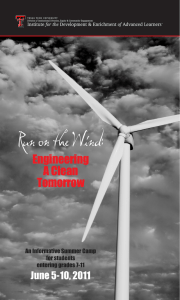Run on the Wind: Engineering A Clean