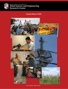 Wind Science and Engineering Research Center  Annual Report 2010