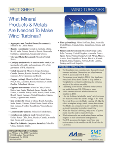 What Mineral Products &amp; Metals Are Needed To Make Wind Turbines?