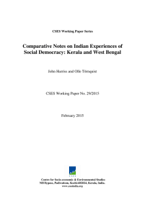 Comparative Notes on Indian Experiences of John Harriss and Olle Törnquist