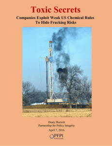 Toxic Secrets Companies Exploit Weak US Chemical Rules To Hide Fracking Risks