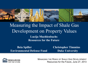 Measuring the Impact of Shale Gas Development on Property Values