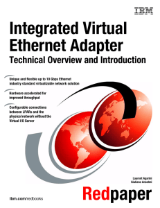 Integrated Virtual Ethernet Adapter Technical Overview and Introduction Front cover